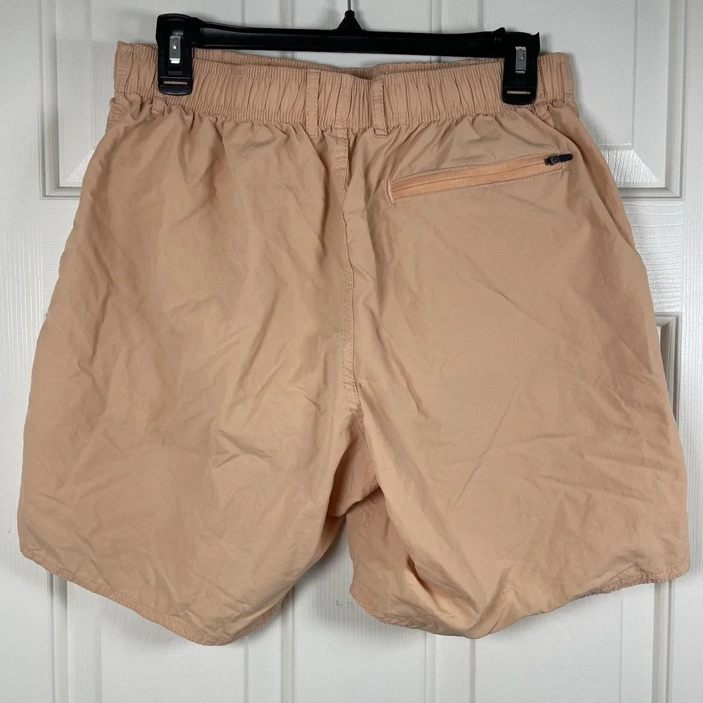Aftco Swim Shorts Mens Medium Orange Performance Drawstring Mesh Lined 7